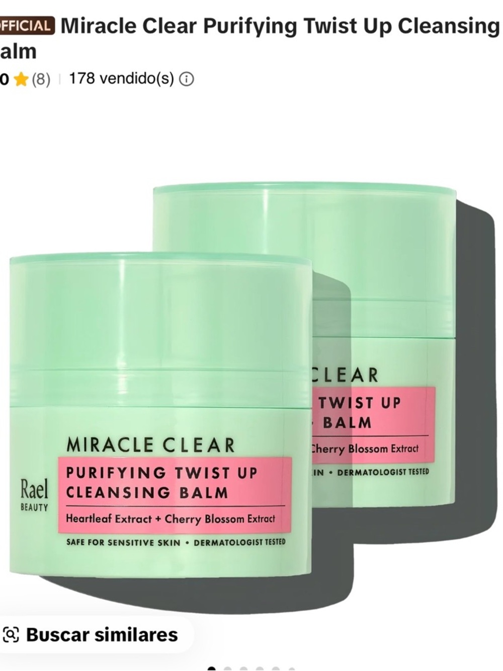 Miracle Clear Purifying Twist Up Cleansing Balm - Mint Green